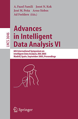 Kartonierter Einband Advances in Intelligent Data Analysis VI von 