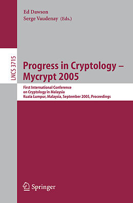 Kartonierter Einband Progress in Cryptology   Mycrypt 2005 von 