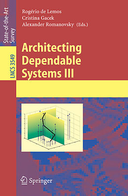 Couverture cartonnée Architecting Dependable Systems III de 
