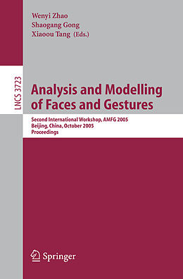 Kartonierter Einband Analysis and Modelling of Faces and Gestures von 