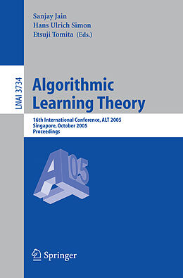 Kartonierter Einband Algorithmic Learning Theory von 