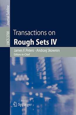 Kartonierter Einband Transactions on Rough Sets IV von 