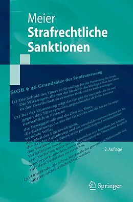 E-Book (pdf) Strafrechtliche Sanktionen von Bernd-Dieter Meier