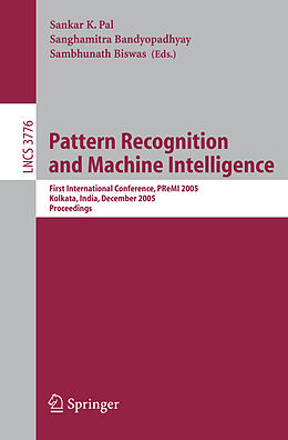 Kartonierter Einband Pattern Recognition and Machine Intelligence von 