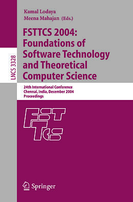eBook (pdf) FSTTCS 2004: Foundations of Software Technology and Theoretical Computer Science de 