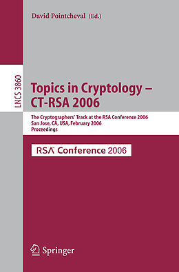 Kartonierter Einband Topics in Cryptology -- CT-RSA 2006 von 