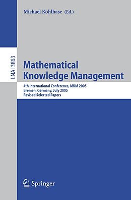E-Book (pdf) Mathematical Knowledge Management von 