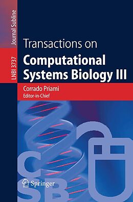 E-Book (pdf) Transactions on Computational Systems Biology III von 