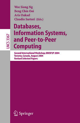 E-Book (pdf) Databases, Information Systems, and Peer-to-Peer Computing von 