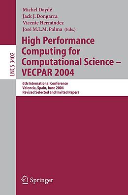 E-Book (pdf) High Performance Computing for Computational Science - VECPAR 2004 von 