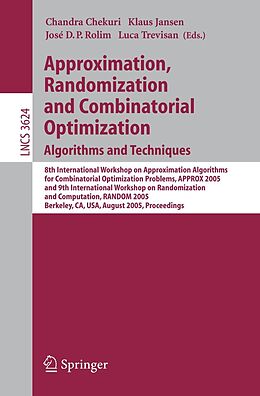 E-Book (pdf) Approximation, Randomization and Combinatorial Optimization. Algorithms and Techniques von 