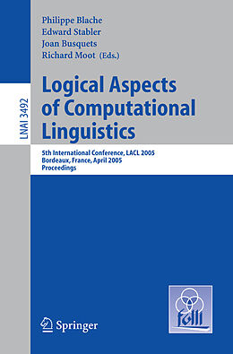 E-Book (pdf) Logical Aspects of Computational Linguistics von 