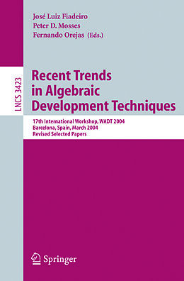 E-Book (pdf) Recent Trends in Algebraic Development Techniques von 
