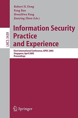 eBook (pdf) Information Security Practice and Experience de 