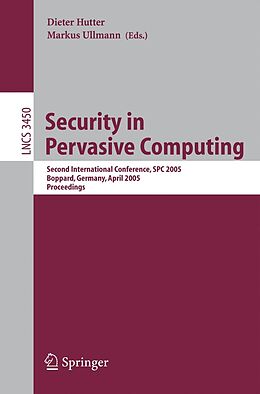 eBook (pdf) Security in Pervasive Computing de 