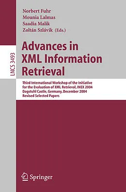 E-Book (pdf) Advances in XML Information Retrieval von 