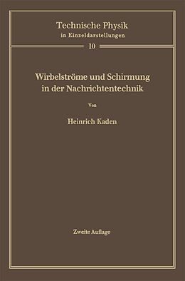 E-Book (pdf) Wirbelströme und Schirmung in der Nachrichtentechnik von Heinrich Kaden