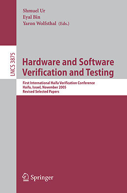 Kartonierter Einband Hardware and Software, Verification and Testing von 