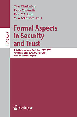 Kartonierter Einband Formal Aspects in Security and Trust von 