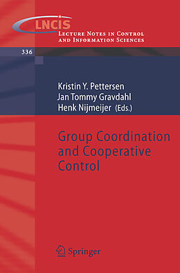 Kartonierter Einband Group Coordination and Cooperative Control von 
