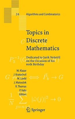 eBook (pdf) Topics in Discrete Mathematics de 