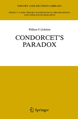 Livre Relié Condorcet's Paradox de William V. Gehrlein