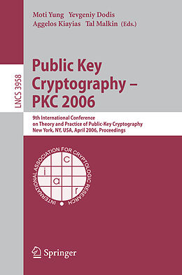Kartonierter Einband Public Key Cryptography - PKC 2006 von 