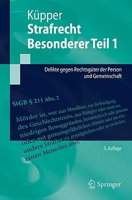 E-Book (pdf) Strafrecht, Besonderer Teil 1 von Georg Küpper