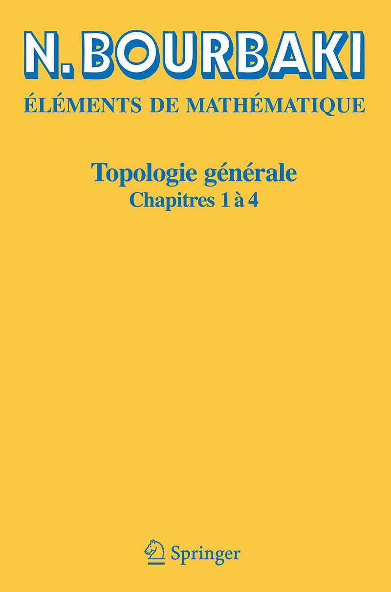 Topologie générale. Chapitres.1-4