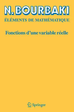 E-Book (pdf) Fonctions d'une variable réelle von N. Bourbaki