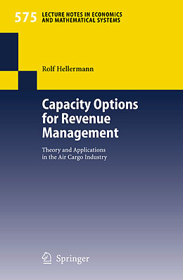 Couverture cartonnée Capacity Options for Revenue Management de Rolf Hellermann