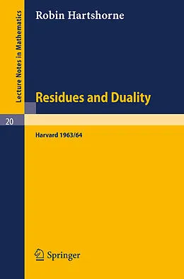 E-Book (pdf) Residues and Duality von Robin Hartshorne