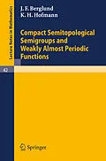 E-Book (pdf) Compact Semitopological Semigroups and Weakly Almost Periodic Functions von J. F. Berglund, K. H. Hofmann