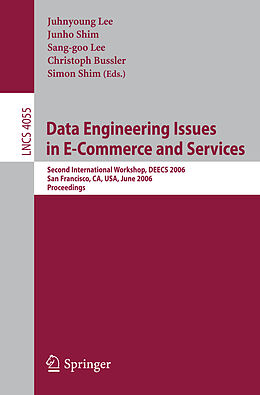 Kartonierter Einband Data Engineering Issues in E-Commerce and Services von 