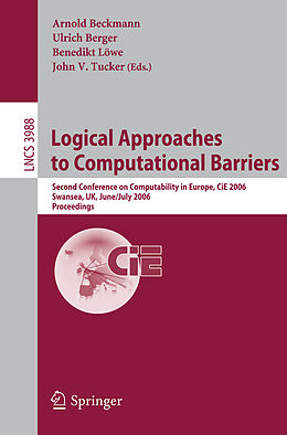 Kartonierter Einband Logical Approaches to Computational Barriers von 