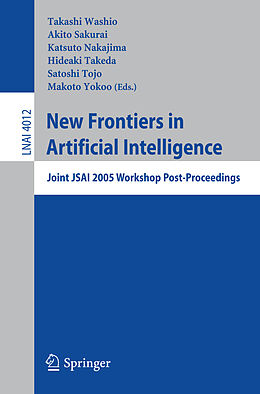 Kartonierter Einband New Frontiers in Artificial Intelligence von 