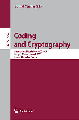 Kartonierter Einband Coding and Cryptography von 