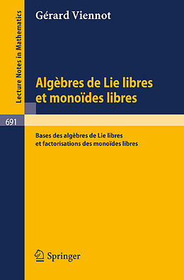 E-Book (pdf) Algebres de lie libres et monoides libres von G. Viennot