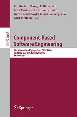 Kartonierter Einband Component-Based Software Engineering von 