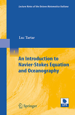 Couverture cartonnée An Introduction to Navier-Stokes Equation and Oceanography de Luc Tartar