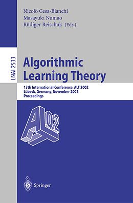 eBook (pdf) Algorithmic Learning Theory de 