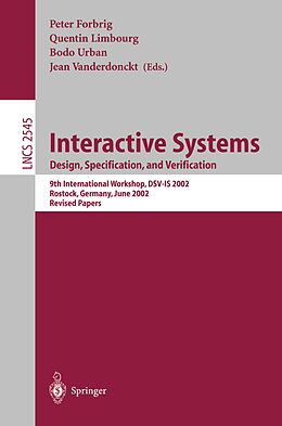 E-Book (pdf) Interactive Systems: Design, Specification, and Verification von 