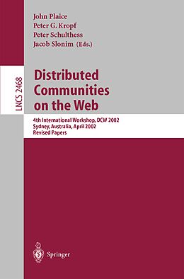 E-Book (pdf) Distributed Communities on the Web von 