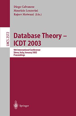 E-Book (pdf) Database Theory - ICDT 2003 von 