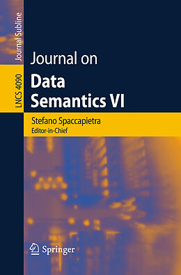 Kartonierter Einband Journal on Data Semantics VI von 