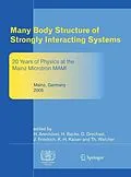 E-Book (pdf) Many Body Structure of Strongly Interacting Systems von Hartmuth Arenhövel, Hartmut Backe, Dieter Drechsel