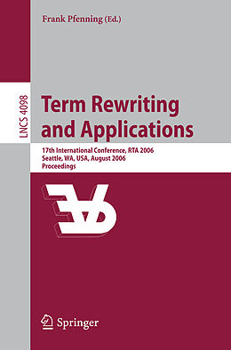 Kartonierter Einband Term Rewriting and Applications von 