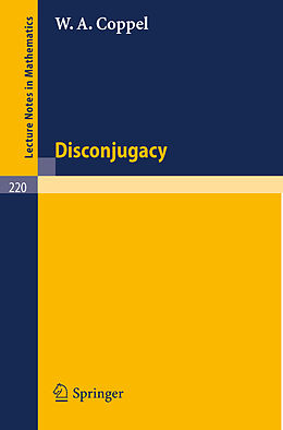 E-Book (pdf) Disconjugacy von W. A. Coppel