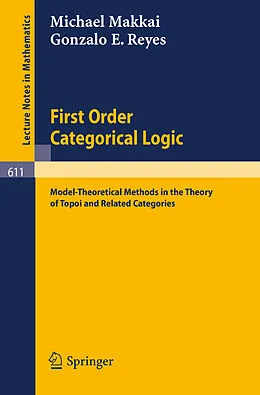 E-Book (pdf) First Order Categorical Logic von M. Makkai, G. E. Reyes