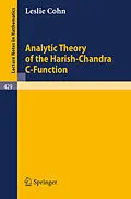 E-Book (pdf) Analytic Theory of the Harish-Chandra C-Function von L. Cohn
